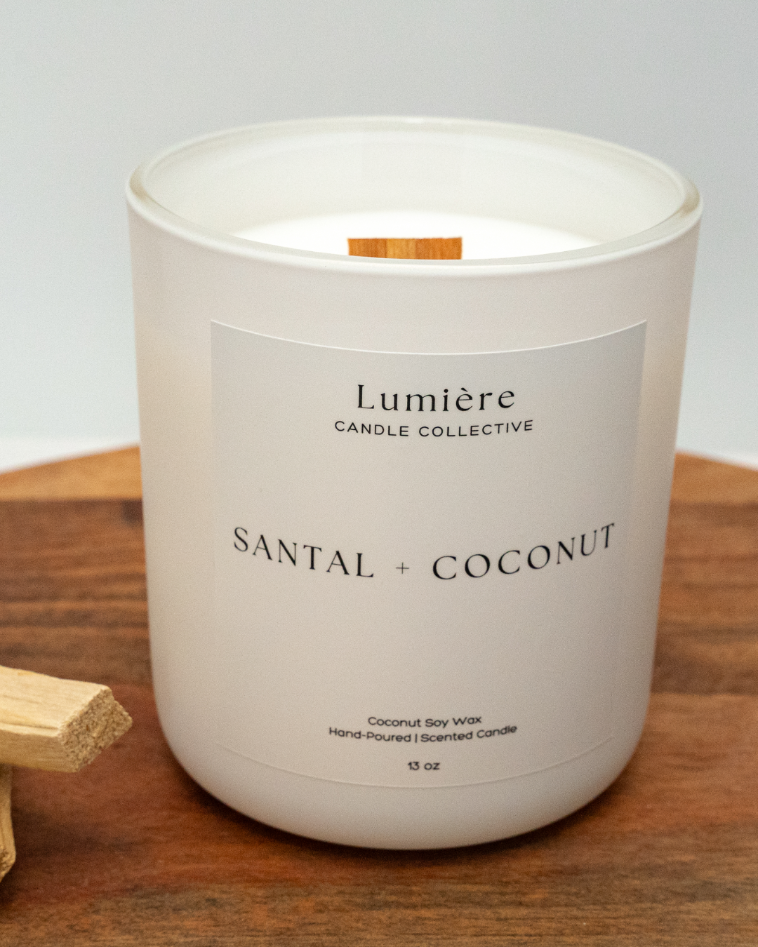Santal and Coconut Scented Candle